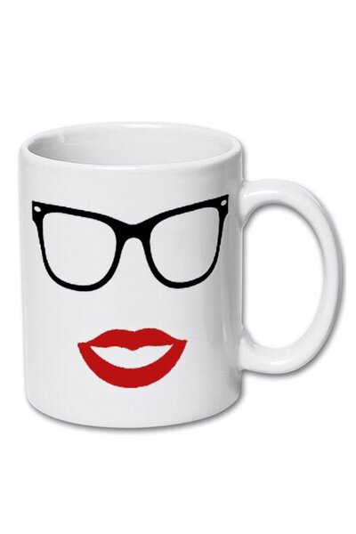 INOVATIX Σετ προσωποποιημένων κούπες με μήνυμα. Ποτήρια, μουστάκι, χείλη 2x30...