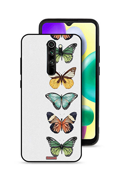 Tolwak غطاء حماية لهاتف شاومي ريدمي نوت 8 برو بنقشة أربع فراشات