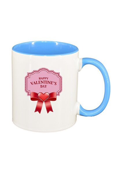 INOVATIX Cana alba personalizata, Love, interior albastru, D400, INOVATIX®. 3...