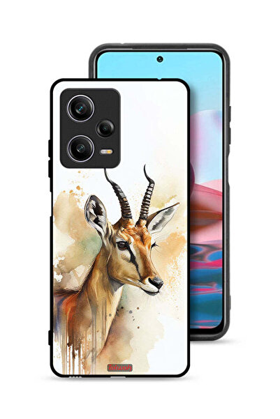 Tolwak غطاء حماية لهاتف شاومي ريدمي نوت 12 برو بتصميم غزال تجريدي