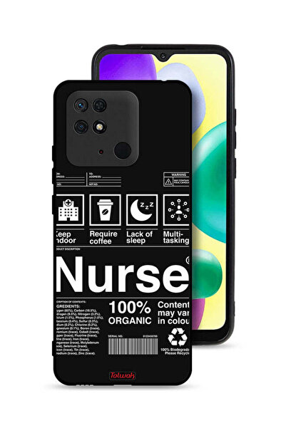 Tolwak غطاء حماية لهاتف شاومي ريدمي 10 سي - ملصق ممرضة