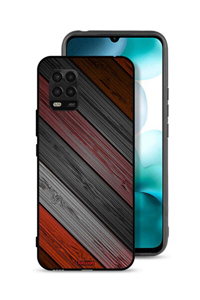 Tolwak غطاء حماية لهاتف شاومي مي 10 لايت 5G بنمط خشبي ملون