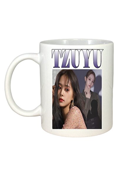 INOVATIX Cana Alba Personalizata, Formatia/trupa Tzuyu, Maner Si Interior Alb, ®. 330ml