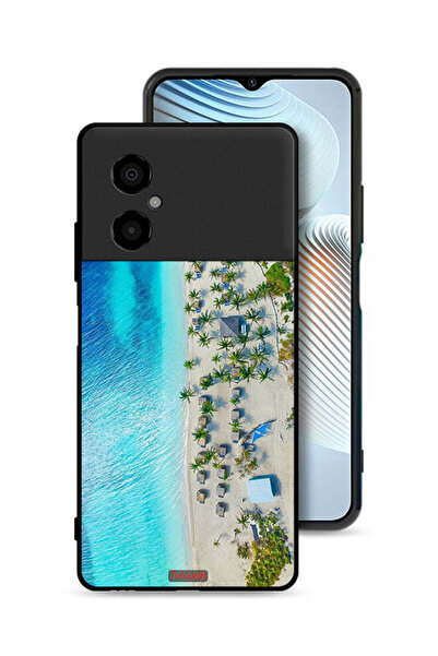Tolwak Xiaomi Poco M4 5G Protective Case Cover Beach