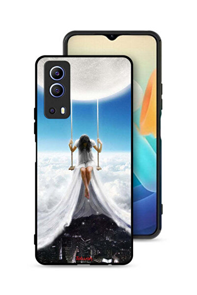 Tolwak غطاء حماية لهاتف Vivo iQOO Z3 5G بتصميم غيوم القمر وفن المدينة