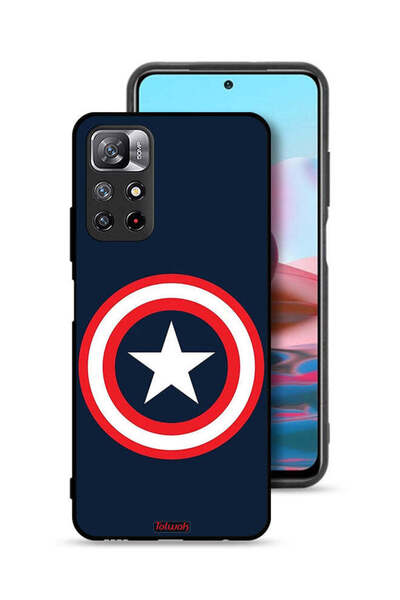 Tolwak Xiaomi Redmi Note 11S Protective Case Cover Captain America
