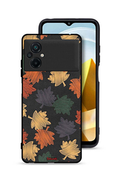 Tolwak Xiaomi Poco M5 4G Protective Case Cover Autumn Leaves Art