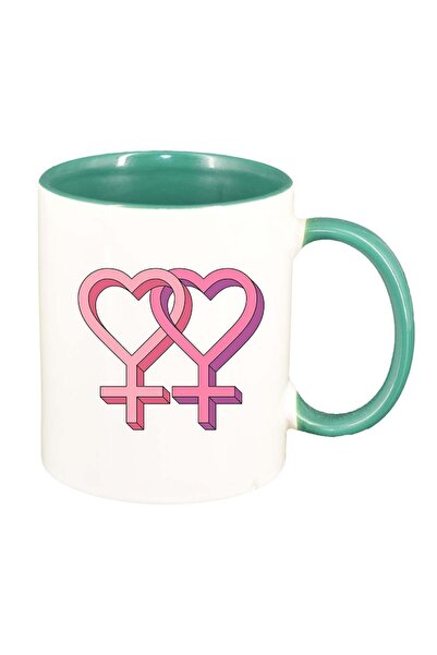 INOVATIX Cana alba personalizata, Σημάδι Φύλου, εσωτερικό πράσινο, D985, INOV...