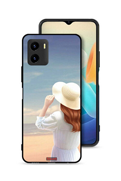 Tolwak غطاء حماية لهاتف Vivo Y15s بطبعة فتاة واقفة