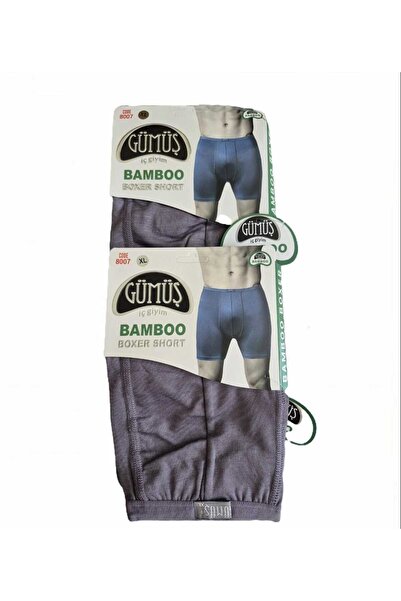 GÜMÜŞ 2 Pack Bamboo Men's Boxers Bamboo-Grey