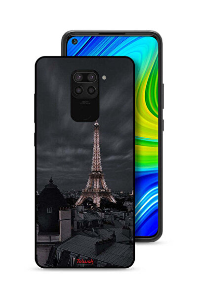 Tolwak غطاء حماية لهاتف شاومي ريدمي نوت 9 بتصميم برج إيفل في الليل