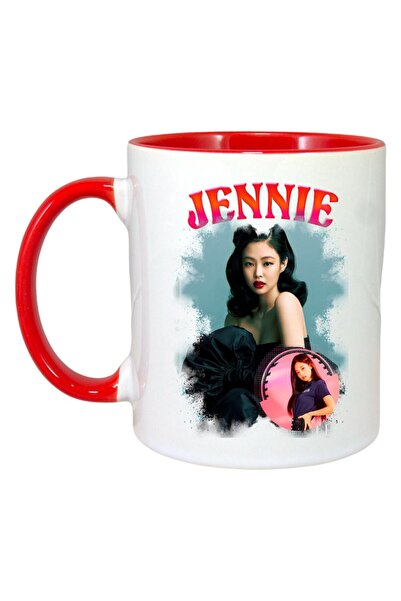 INOVATIX Cana Alba Personalizata, Formatia/trupa J-hope 2, Maner Si Interior Rosu, ®. 330ml