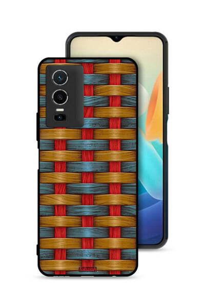 Tolwak Vivo Y76 5G Protective Case Cover Strips Art Pattern