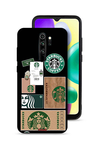 Tolwak غطاء حماية لهاتف شاومي ريدمي نوت 8 برو، ملصق ستاربكس