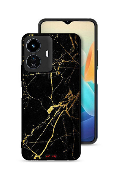 Tolwak غطاء حماية لهاتف Vivo Y77e 5G - رخامي متصدع