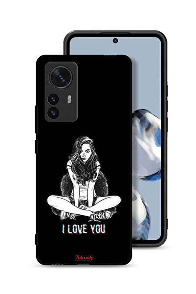 Tolwak غطاء حماية لهاتف شاومي 12S برو برسومات "أحبك"