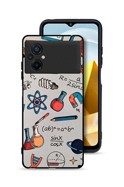 Tolwak Xiaomi Poco M5 4G Protective Case Cover Science Tags