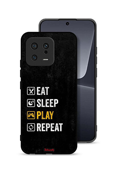 Tolwak غطاء حماية لهاتف Xiaomi 13، تناول الطعام، النوم، اللعب، التكرار