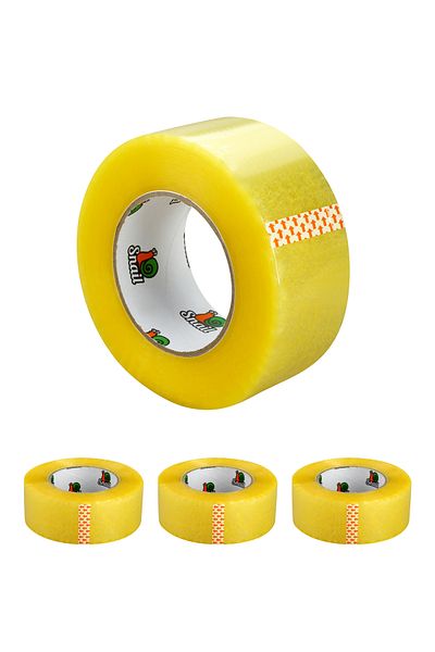 Lawazim Snail Transparent Tape Set of 4 - 48mm x 300 yard Carton Sealing Tape for Moving & Shipping
