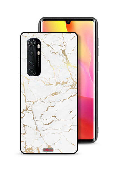 Tolwak غطاء حماية لهاتف شاومي مي نوت 10 لايت بنمط رخامي