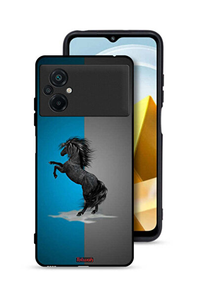 Tolwak Xiaomi Poco M5 4G Protective Case Cover Horse Art