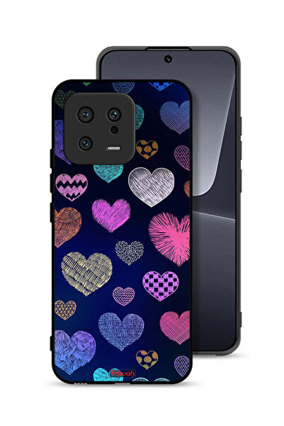 Tolwak غطاء حماية لهاتف شاومي 13 بنقشة قلوب داجا