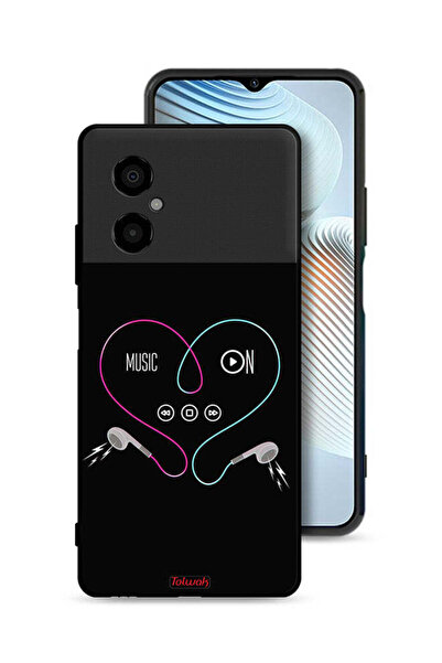 Tolwak Xiaomi Poco M4 5G Protective Case Cover Music On