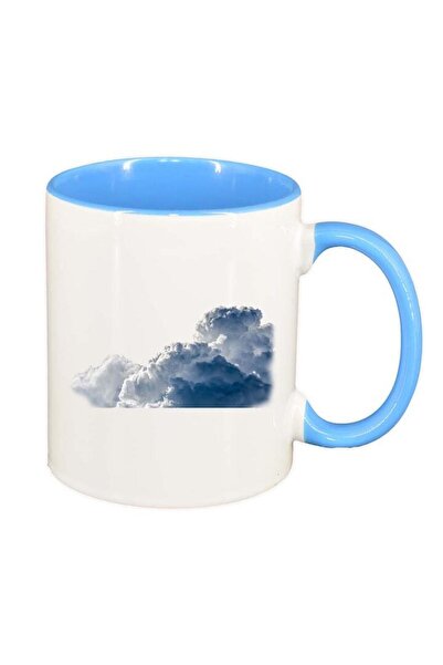 INOVATIX Cana alba personalizata, Cloud, interior albastru, D226, INOVATIX®. ...