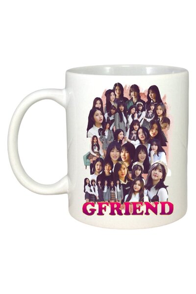 INOVATIX Cana Alba Personalizata, Formatia/trupa Gfriend, Maner Si Interior Alb, ®. 330ml