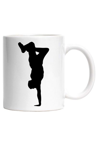 INOVATIX Personalized white mug, a dancer - breakdance, INOVATIX®. 330ml
