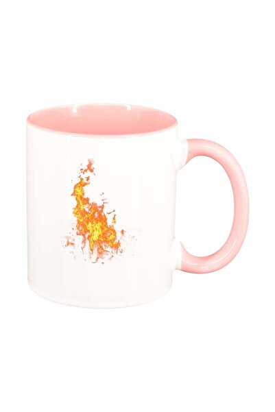 INOVATIX Personalized white mug, Yarn, pink interior, D258, INOVATIX®. 330 ml
