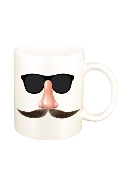 INOVATIX Cana alba personalizata, Masca, D96, INOVATIX®. 330ml