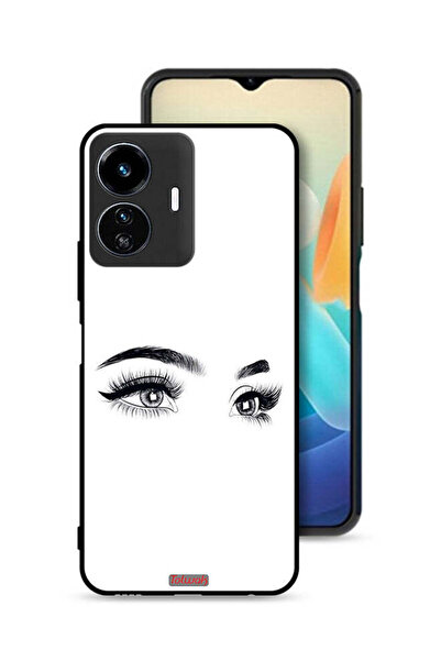 Tolwak غطاء حماية لهاتف Vivo Y77e 5G برسومات عيون فنية