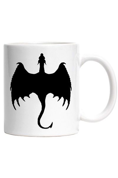 INOVATIX Personalized white mug, a dragon from stories - mythical creature, INOVATIX®. 330ml