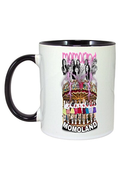 INOVATIX Cana Alba Personalizata, Formatia/trupa Mamoland, Maner Si Interior Negru, ®. 330ml