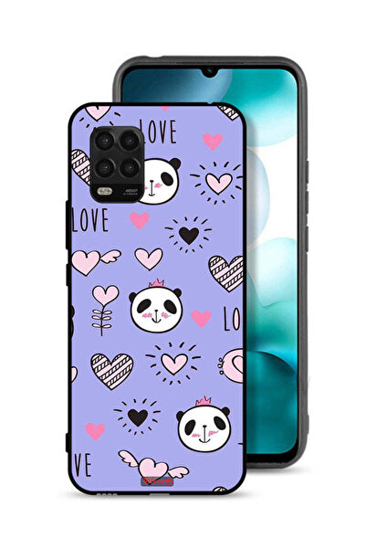 Tolwak غطاء حماية لهاتف شاومي مي 10 لايت 5G بطبعة حب ورسومات باندا