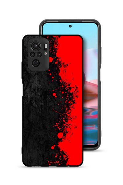 Tolwak Xiaomi Redmi Note 10 4G Protective Case Cover Paint Abstract Pattern