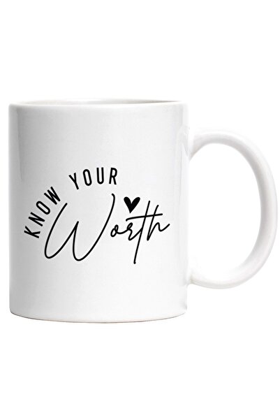 INOVATIX Cana alba personalizata, inimioara si ul Cunoaste-ti valoarea, INOVA...