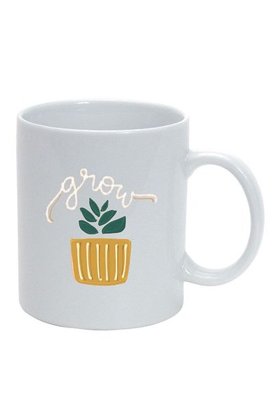 INOVATIX Personalized white mug, Grow message, white, D1428, INOVATIX®. 330ml