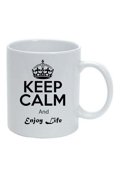 INOVATIX Personalized white mug, personalized Keep Calm, 67, INOVATIX®. 330ml