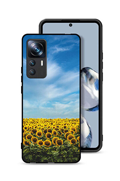 Tolwak غطاء حماية لهاتف شاومي 12T Pro بطبعة عباد الشمس تحت السماء