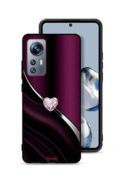 Tolwak غطاء حماية لهاتف Xiaomi 12S بتصميم قلب ماسي
