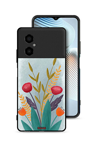 Tolwak غطاء حماية لهاتف Xiaomi Poco M4 5G برسومات نباتية