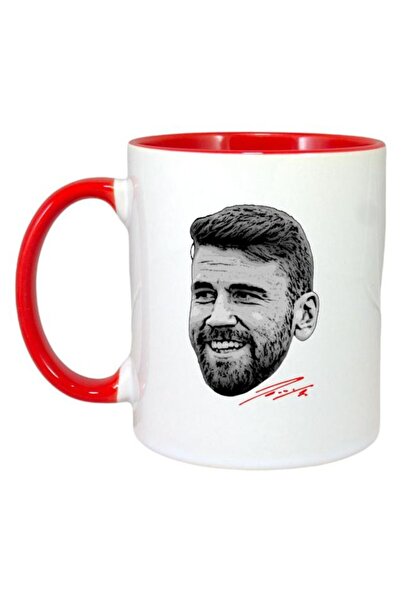 INOVATIX Cana Alba Personalizata, Fotbalistul Simion, . Maner Si Interior Ros...