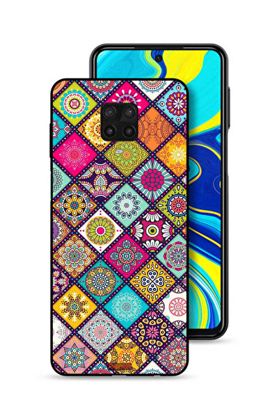 Tolwak غطاء حماية لهاتف شاومي ريدمي نوت 9S بنقشة مربعات ماندالا