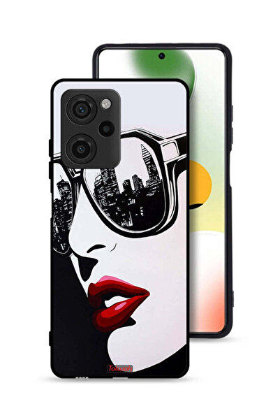 Tolwak غطاء حماية شاومي بوكو X5 برو بتصميم وجه فتاة وفن تجريدي