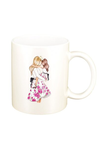 INOVATIX Cana alba personalizata, Princess, Mama Copil, Fetita, D1359, INOVAT...