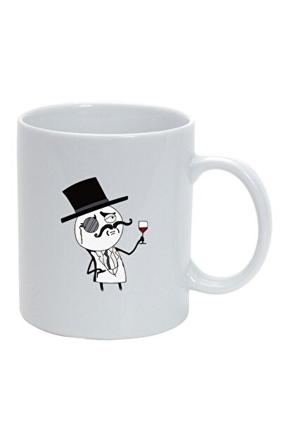 INOVATIX Cana alba personalizata, Meme Funny, alb, D1399, INOVATIX®. 330ml