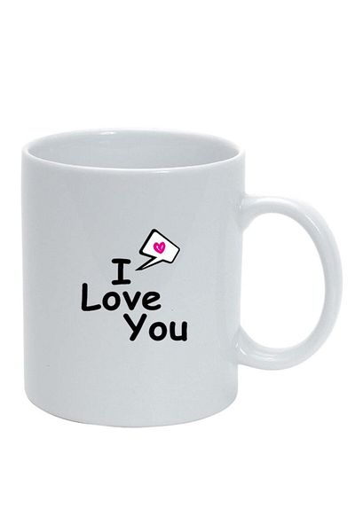 INOVATIX Personalized white mug, Love, white, D332, INOVATIX®. 330ml