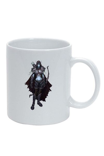 INOVATIX Personalized white mug, WoW, white, D142, INOVATIX®. 330ml